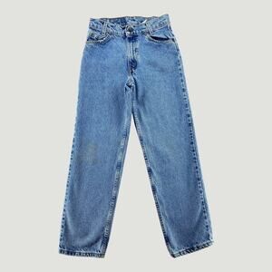 Levis 550 Youth 12 Relaxed Fit Jeans 25x26 Medium Wash Denim